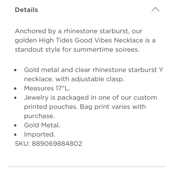 NWT High tides good vibes necklace - Picture 5 of 6